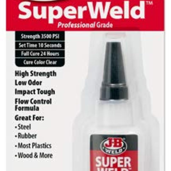 J-B Weld 33120H SuperWeld Glue - Clear Super Glue - 20g