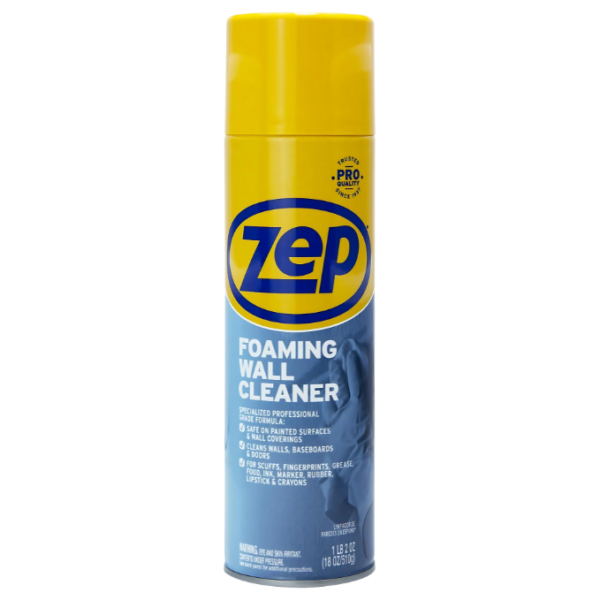 Zep Foaming Wall Cleaner - 18 Ounce (Case of 2) ZUFWC18 - Removes Stains Without Damaging Finishes