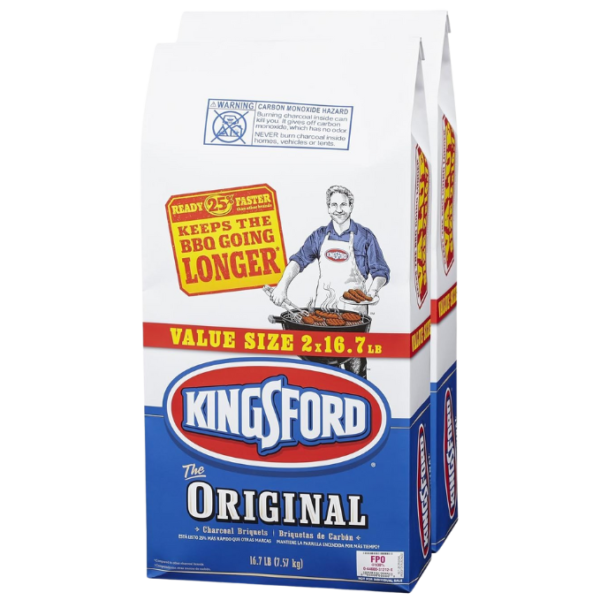 Kingsford Original Charcoal Briquettes, Two 16.7 lb Bags
